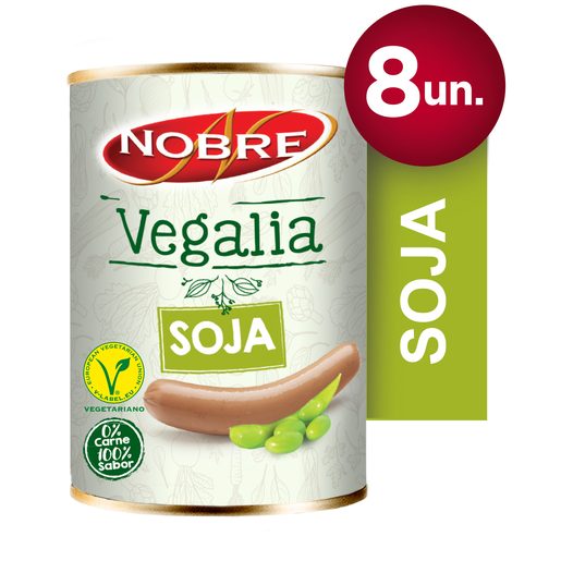 NOBRE VEGALIA Especialidade Vegetariana de Soja Lata 8 un
